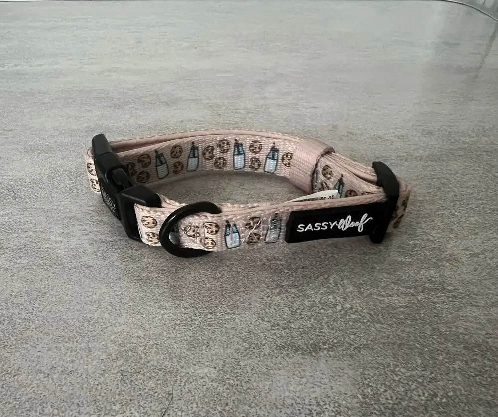 Sassy Woof Cookies Fur Santa Adjustable Dog Collar Sz S Small - DISCONTINUED